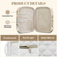 thumbnail image 3 of FOR U DESIGNS Cat Flower Pattern Bible Case Handbag with Handle Quilted Bible Holder Case Bible Journaling Supplies Bible Carrier Tote Bag for Bible Study/Daily Use, 3 of 7