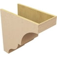 thumbnail image 5 of 12"W x 24"D x 24"H Classic Asheboro Rough Cedar Woodgrain TimberThane Corbel, Primed Tan, 5 of 6