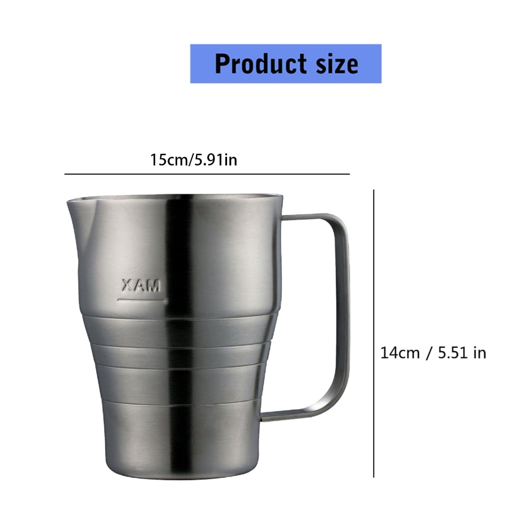 Professional 900ml Stainless Steel Milk Frothing Pitcher Ergonomic Handle For Coffee Latte Art Frothing Cup with Scale
