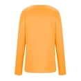 thumbnail image 5 of Womens Tops Fashion Casual Round Neck Solid Color Bottoming Shirt Long Sleeve Top T Shirt Blouses For Women, 5 of 7