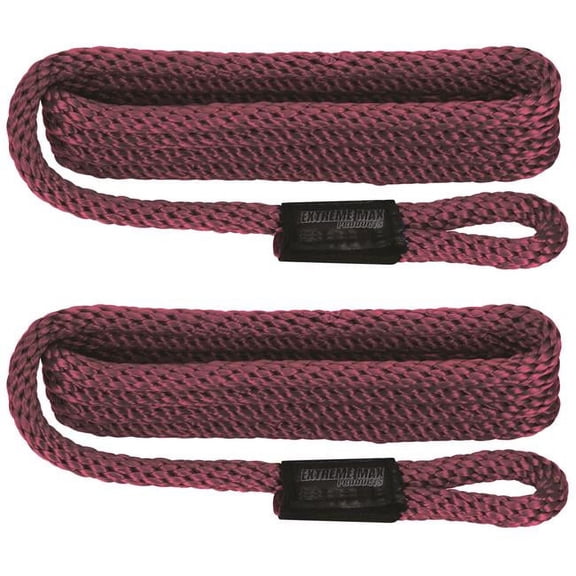 Extreme Max 3006.2344 BoatTector Solid Braid MFP Fender Line - Burgundy, Pair