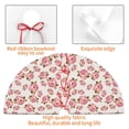 thumbnail image 4 of Sikiie Rose Flowers 30-48 inches {designName} Print Christmas Tree Skirt Snowman Xmas Tree Skirt with Edge Christmas Decorations for Holiday Party30", 4 of 7