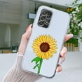 thumbnail image 2 of Cartoon Sunflower Flower Lavender Purple Soft Silicone Protective Transparent Phone Case For Samsung Galaxy A73 A53 A33 A23 A22 A13 A52 A32 5G A71 A51 A41 A31 A21s A11 Gift For Valentines/Easter/Girls, 2 of 4