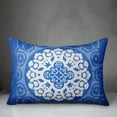 thumbnail image 3 of Creative Products Bright Blue and White Circle Mandala 14x20 Indoor / Outdoor Pillow, 3 of 3