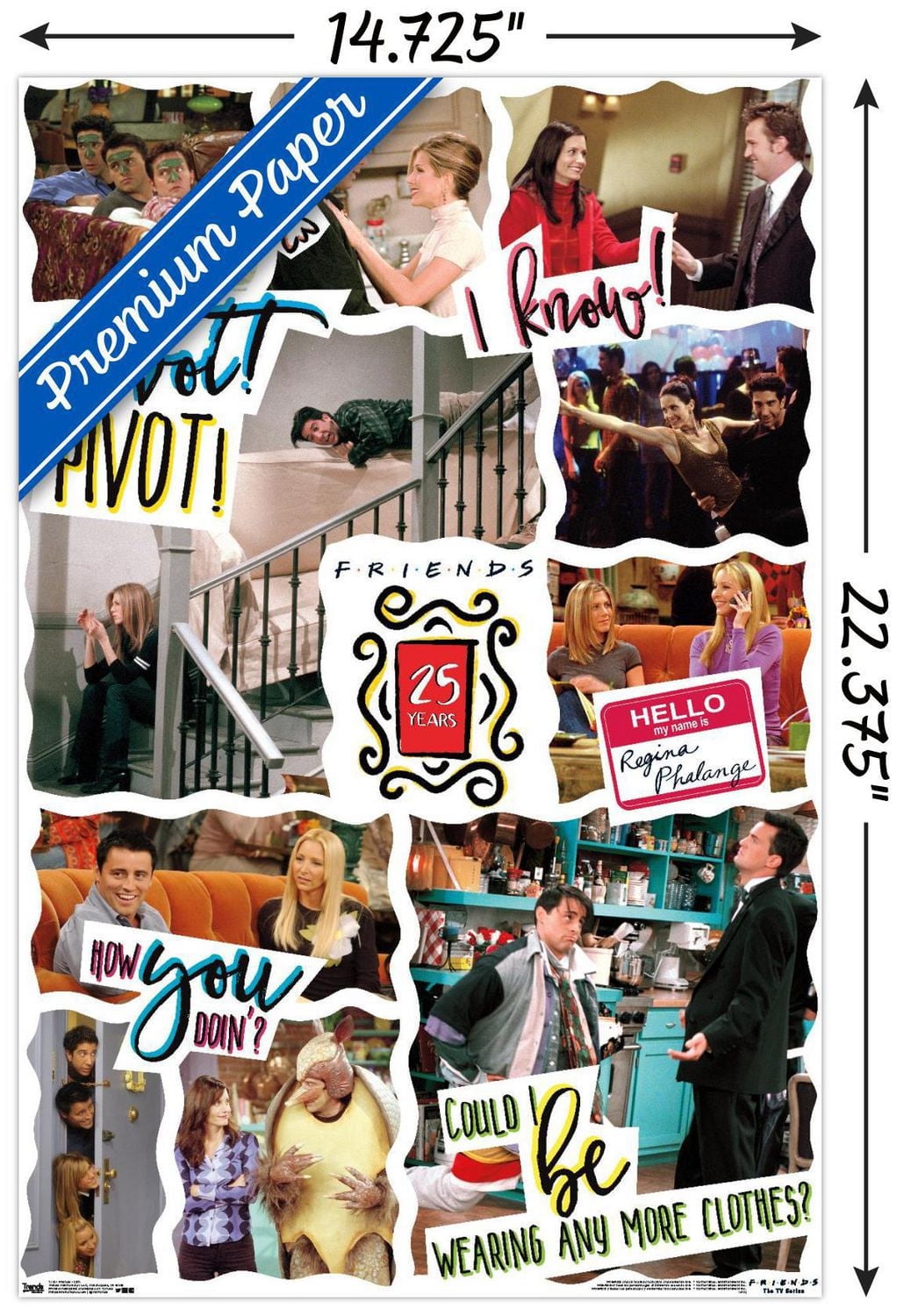 Friends - 25th Wall Poster, 22.375" x 34"