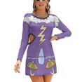 thumbnail image 1 of Miss Frizzle Weather Sweetheart Knot Flared Dress Fashion Design Large Size Loose Dress Miss Frizzle Magic School Bus Teacher, 1 of 5