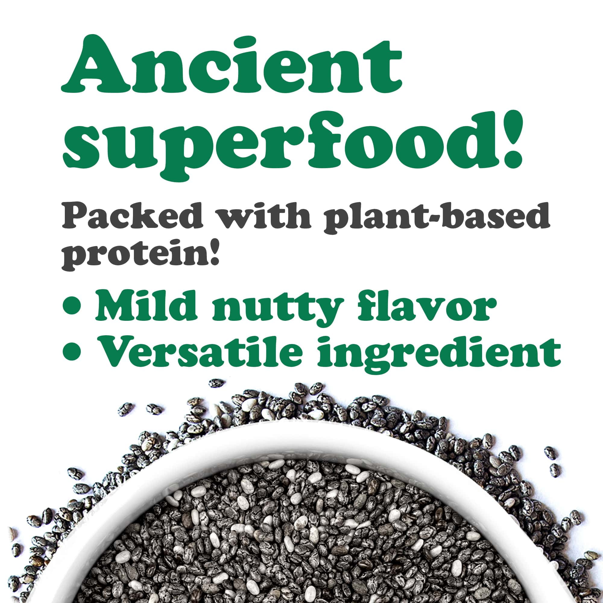 Organic Black Chia Seeds, 2.5 Pounds — Non-GMO, Sproutable, Kosher, Raw, Vegan — by Food to Live