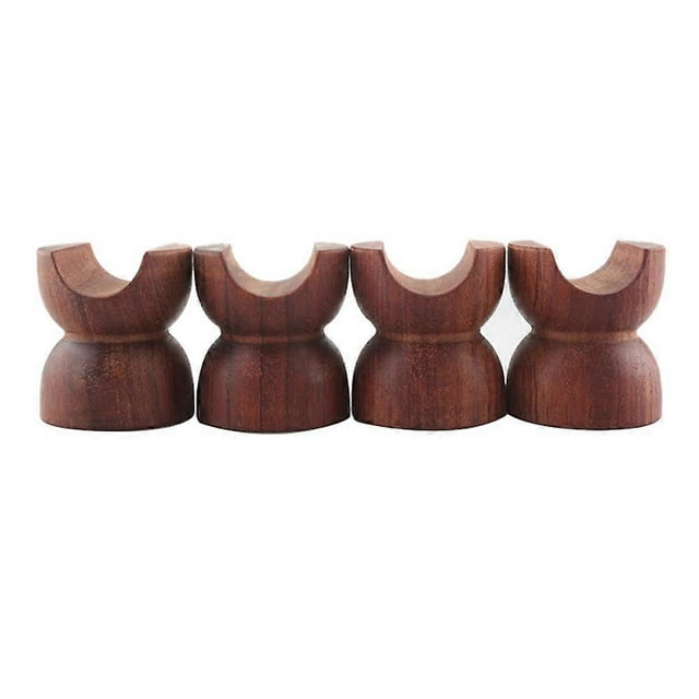 HiFi Audio Rosewood Insulation Wire Bracket Line Support Speaker Cable Stand Holder Foot Pads, 4 Pac