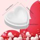 thumbnail image 2 of Molde de corazón liso, molde para pastel de silicona en forma de amor, sartén para hornear de 6-1/3 pulgadas para decorar pasteles, hacer dulces, mousse de chocolate, postre, tarta de queso, Ov Feliz Sencillez, 2 of 5