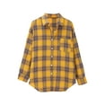 thumbnail image 2 of Valueadd Women's Long Sleeve Shirts Spring Autumn Checkered Shirt New Retro Style Loose Shirt Coat, 2 of 8
