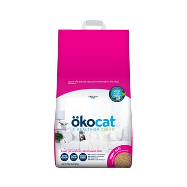 okocat Super Soft Clumping Natural Wood Cat Litter, Delicate Paws, Unscented, 10.6 lbs