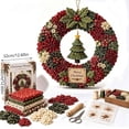 thumbnail image 3 of 3D Fabric Poke Wreath DIY Kit, Christmas Wreath DIY Kits for Adults | 3D Fabric Poke Art Craft Kit, Beginner-Friendly Holiday Wreath Making Kit & Door Decor, Christmas Decorations, 3 of 7