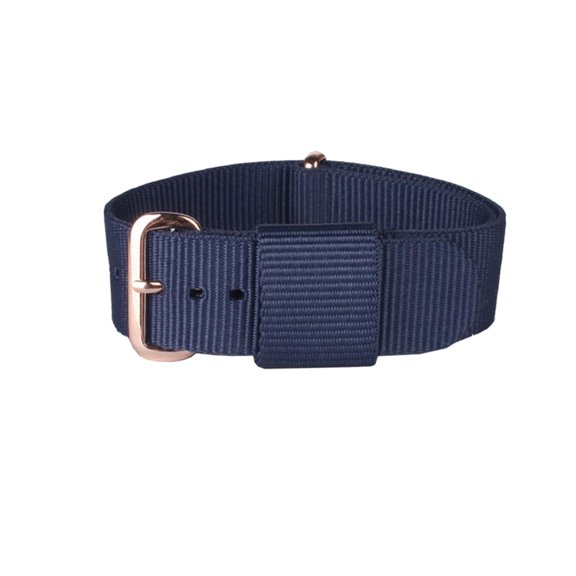 OUNONA Blue Nylon Watch Band for Smartwatch Use Durable Comfortable Easy to Install and Adjust Size 20mm