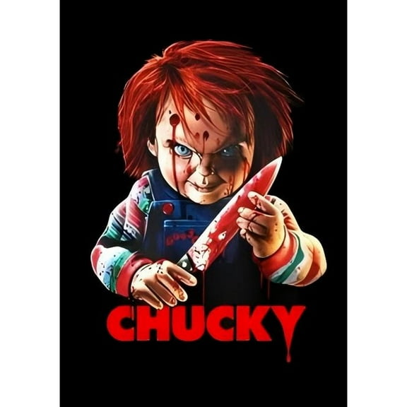 Chucky Diamond Painting Set (for Adults) 5D DIY Character Diamond Art Set (for Beginners) Round Full Diamond Diamond Painting Gem Art Crafts (Home Wall Decoration Gift)