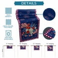 thumbnail image 6 of 250th Anniversary Table Runner 72 Inches, Independence Day Floral Navy Blue Bed Runner Dresser Scarves Tabletop for Indoor Outdoor Parties/Ceremony/Banquet, 13" x 72", 6 of 9