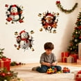 thumbnail image 2 of JIhuahe Christmas Santa Claus Wall Stickers with 3D Cartoon Wall-Breaking Design, Peel and Stick Holiday Decor for Indoor Home and Winter Festive Atmosphere, 2 of 8