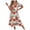 Beige, variant on Women‘s Boho Floral Summer Midi Dress Puff Sleeve Square Neck A Line Flowy Dresses Smocked Wedding Guest Dresses