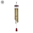 thumbnail image 3 of Luxtrada 33" Wind Chimes Aluminum Tubes Hanging Ornament Home Outdoor Garden Yard Decor (Gold), 3 of 8