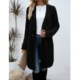 thumbnail image 7 of ZANKLEY Women Fall Long Cardigan Sweater Trendy Knit Jacket Coat Dressy Blazer Coatigan, 7 of 7