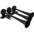 thumbnail image 2 of Vixen Horns Train Horn Kit for Trucks/Car/Semi. Complete Onboard System- 150psi Air Compressor, 1.5 Gallon Tank, 3 Trumpets. Super Loud dB. Fits Vehicles like Pickup/Jeep/RV/SUV 12v VXO8715B/3118B, 2 of 10