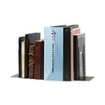 thumbnail image 5 of Economy Bookends, Nonskid, 5.88 x 8.25 x 9, Heavy Gauge Steel, Black, 1 Pair | Bundle of 2 Pairs, 5 of 5