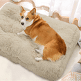 thumbnail image 4 of Magshion 40.5" Rectangle Pet Bed Washable for Puppy and Kitten with Slip-Resistant Bottom, Beige, 4 of 10