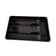 thumbnail image 1 of Cateissary Caja de almacenamiento con bandeja de PP respetuosa con el medio ambiente, ordena la cocina con fácil organizador de cajones de cocina Mostrada Negro, 1 of 6