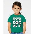 thumbnail image 2 of Wild Bobby Don't Look At Me the Dog Did It Toddler Crew Graphic T-Shirt, 2 of 6