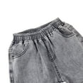 thumbnail image 4 of Kids Boys Jeans Child Cuffed Denim Pants Spring Fall Casual Elastic-Waisted Trousers, 4 of 9