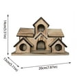 thumbnail image 2 of LPSSTORE Bird House Bird House for Outside Hummingbird House with 6 Hole Bluebirds Finchs Hanging Big Birdhouse Nesting Box Birdhouse for Backyard/Courtyard/Patio Decor, 2 of 6