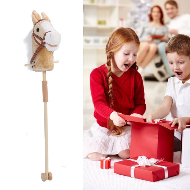 Juguete De Resistente Con Forma De Caballo De Peluche, Juguete Para Niños Con Divertidos Efectos De Sonido, Mejora Las Habilidades Motoras Y La Coordinación Durante Horas De