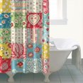 thumbnail image 4 of Pioneer Flower Floral Print Pattern Shower Curtain 84"x72", Bathroom Decorative Shower Curtain Set with 12 Hooks, Waterproof Washable, 4 of 6