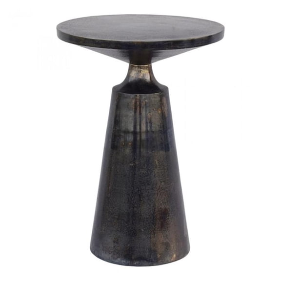 Moe's Home Collection Sonja Contemporary Aluminum Accent Table in Gray