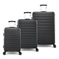 thumbnail image 1 of iFLY Hardside Fibertech 3 Piece Luggage Set, 20" Carry-on, 24" and 28" Checked Luggage, Black, 1 of 9