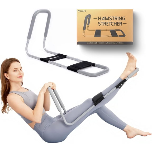 Hamstring Stretcher for Knee Extension & Pain Relief, Adjustable Low Back, Calf, Leg & Hip Stretching Device for Flexibility, ACL Surgery Recovery Physical Therapy Equipment