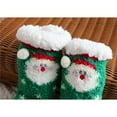 thumbnail image 4 of Generic Clearance Sock for Boys Baby Girl Christmas Santa Deer Ankle Crew Socks with Grips Toddler Kids Unisex Lined Warm Thick Cotton Xmas Socks for Personality Leisure Classic(One Size,Green), 4 of 5