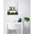 thumbnail image 4 of Highland Cow Wall Art Western Animal with Farmhouse Yellow Floral Sunflower Canvas Wall Art Abstract Painting Grey Bull Pictures for Bathroom Bedroom Living Room Framed Ready to Hang, 12x16, 4 of 5