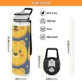thumbnail image 3 of Bear Face Yellow Sports Water Bottle Portable Travel Mug 32oz BPA Free Leak Proof Straw Transparent Tritan for Gym Yoga Cycling Camping, 3 of 7