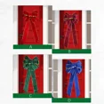thumbnail image 5 of 1 lazo de franela navideño de color azul, verde, rojo y burdeos, 27 x 60 cm, lazos grandes para decoración de escaparates, bodas y fiestas, 5 of 5