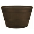thumbnail image 2 of Ace Trading 19'' x 16'' x 9.21'' Round Birch Plastic and Resin Whiskey Barrel Planter, 2 of 8