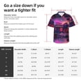 thumbnail image 5 of Fuzoiu Western Style Dinosaur Print Hawaiian Shirt for Men, Summer Beach Casual Short Sleeve Button Down Shirts, Men’s Beach Summer Shirts with Pocket,Medium, 5 of 7