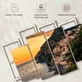 thumbnail image 6 of Elephant Stock Positano Seaside Town Wall Art - Horizontal Multi Panel Canvas - Living Room Wall Decor - Beach Multi Panel - Green And Orange Decor - 36" x 22", 6 of 8