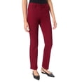 thumbnail image 2 of Jones New York womens  Lexington High-Rise Straight Leg Pant, 12, Red, 2 of 3