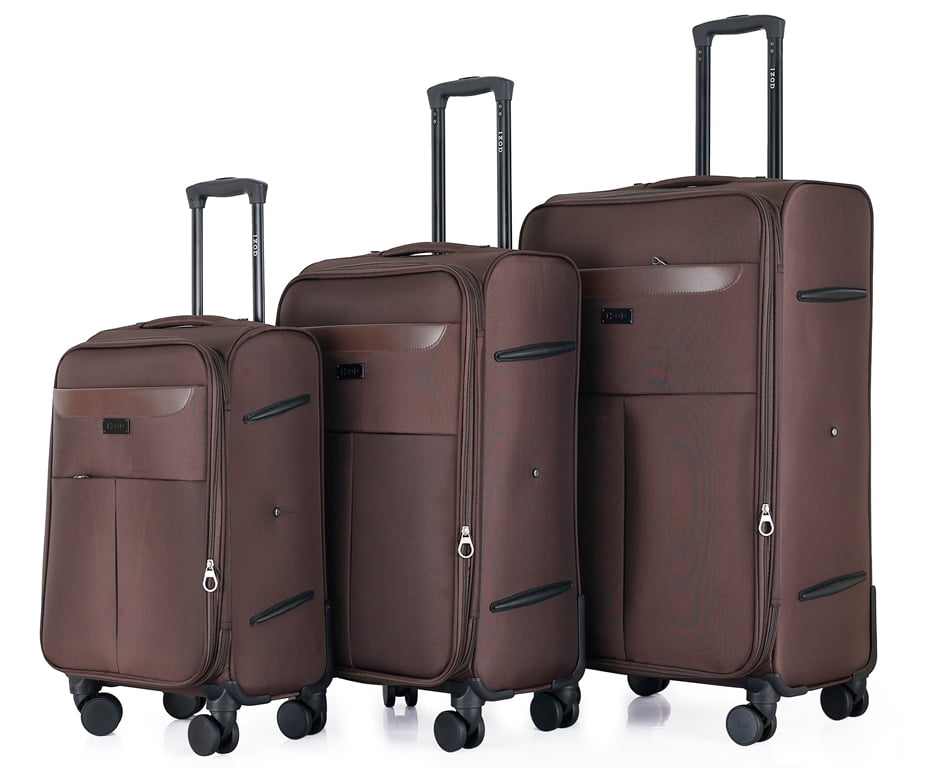 アルティメイト サムソリッド 19本セット IZOD Liam Soft Shell Spinner Suitcase Set with Combo Lock, 3 Piece