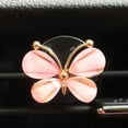 thumbnail image 3 of Clip de aromaterapia para salida de aire de coche, 4 unidades, clip de fragancia para coche femenino, pequeña mariposa, decoración para salida de aire acondicionado, 3 of 5