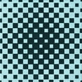 thumbnail image 1 of Ahgly Company Machine Washable Indoor Square Transitional Blue Lagoon Blue Area Rugs, 7' Square, 1 of 7