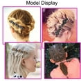 thumbnail image 3 of Braided hair clips for women, 8PCS Rhinestone Braided Hair Clips, Multilayer Hair Clips For Women and Girls, 3 of 5