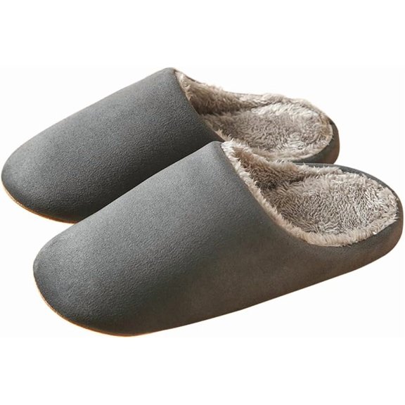 Women's and Men's Winter Slippers - Mute Sole House Shoes with Warm Slippers