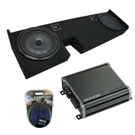09-14 Ford F-150 Ext Super Cab Truck Kicker CompVT CVT10 Dual 10 Sub Box CXA8001