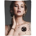 thumbnail image 6 of Jennifer Lawrence Flannel Blanket Soft Air Conditioner Blanket Anti-Pilling Lap Blanket for Sofa Bedroom Living Room80"x60", 6 of 6